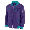 Nike Arizona Diamondbacks Authentic Collection City Connect  Men's Mlb Full-zip Bomber Jacket In Purple
