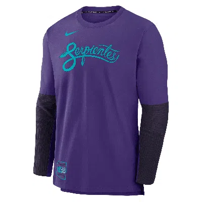 Nike Arizona Diamondbacks Authentic Collection City Connect Player  Men's Dri-fit Mlb Pullover Jacket In Blue