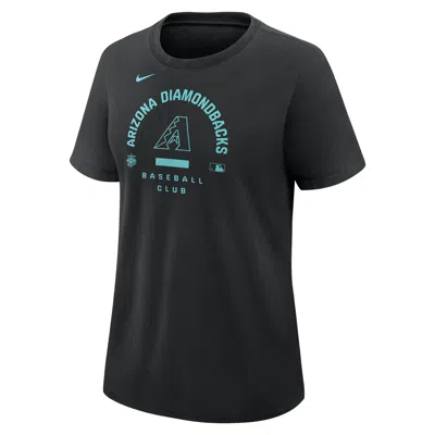 Nike Arizona Diamondbacks Authentic Collection Early Work  Women's Dri-fit Mlb T-shirt In Black