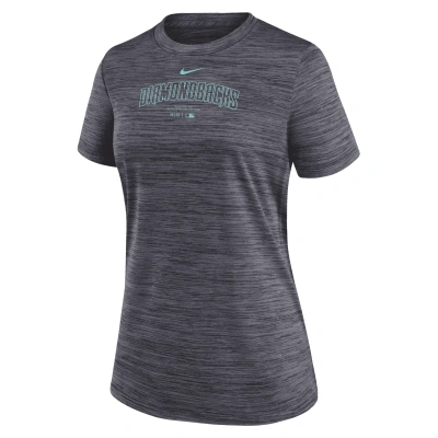 Nike Arizona Diamondbacks Authentic Collection Practice Velocity  Women's Dri-fit Mlb T-shirt In Black