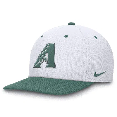 Nike Arizona Diamondbacks Bicoastal 2-tone Pro  Unisex Dri-fit Mlb Adjustable Hat In White