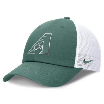 Nike Arizona Diamondbacks Bicoastal Club  Unisex Mlb Trucker Adjustable Hat In Green