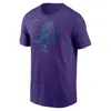 Nike Arizona Diamondbacks City Connect Large Logo  Men's Mlb T-shirt In Purple