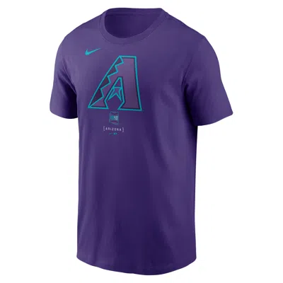 Nike Arizona Diamondbacks City Connect Large Logo  Men's Mlb T-shirt In Purple
