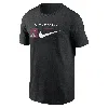 Nike Black Arizona Diamondbacks Team Swoosh Lockup T-shirt In Black
