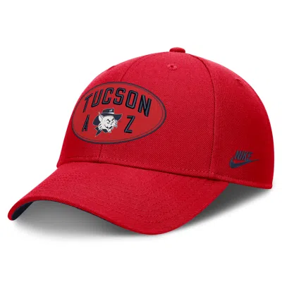 Nike Arizona Legacy Letter & Location Rise  Unisex Dri-fit College A-frame Adjustable Hat In Red