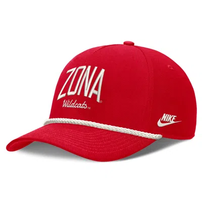 Nike Arizona Legacy Letter Rise  Unisex Dri-fit College A-frame Adjustable Hat In Red