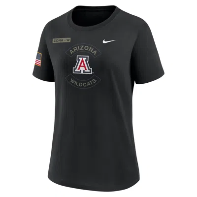 Nike Arizona Military Appreciation  Women's Dri-fit College T-shirt In Black