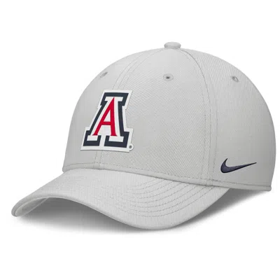 Nike Arizona Rise Practice Swoosh  Men's Dri-fit College Hat In Gray