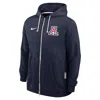 Nike Navy Arizona Wildcats 2025 Sideline Standard Issue Dri-fit Full-zip Hoodie In Blue