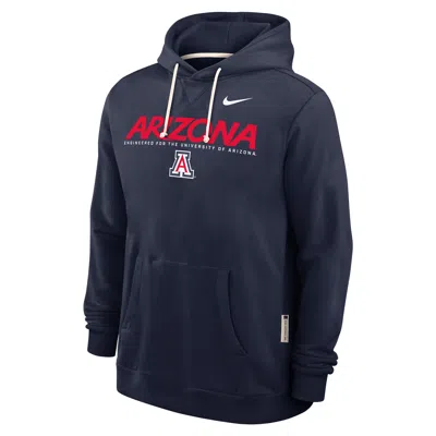Nike Arizona Sideline  Men's Dri-fit College Pullover Hoodie In Blue