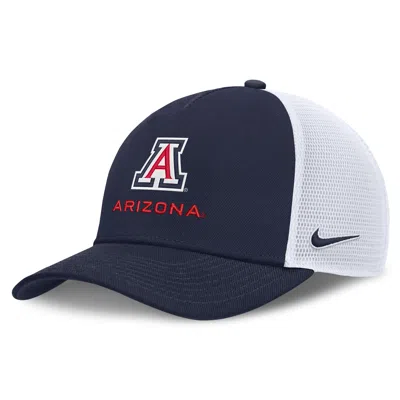 Nike Arizona Sideline Rise Gameday  Unisex College Trucker Adjustable Hat In Blue