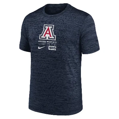 Nike Arizona Wildcats Campus Center Block Velocity  Men's Dri-fit College T-shirt In Blue