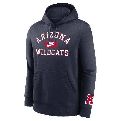 Nike Arizona Wildcats Legacy Club Foundational  Men's College Pullover Hoodie In Blue