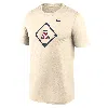Nike Cream Arizona Wildcats Legend Baseball Icon Performance T-shirt In Brown