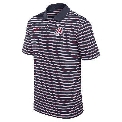 Nike Arizona Wildcats Primetime Victory Striped  Men's Dri-fit College Polo In Blue