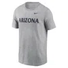 Nike Men's Heather Gray Arizona Wildcats Primetime Legend Wordmark T-shirt In Grey