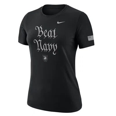 Nike Army Beat Navy Womenâãã´s  Women's Dri-fit College T-shirt In Black