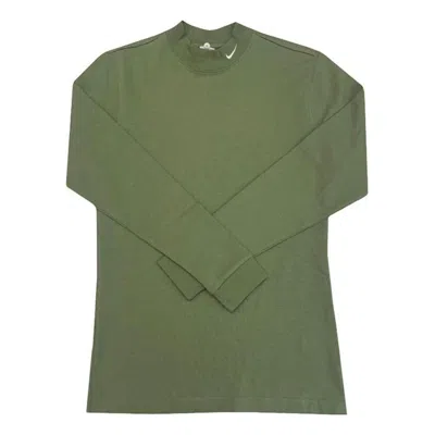 Nike As M Nl Ls Mock Neck Shirt 'green White'