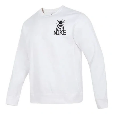 Nike As M Nsw Hbr-c Bb Crew Logo Tee 'white Pineapple'