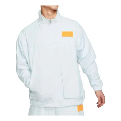 Nike As Men's J 23eng Nylon Jkt Jacket Pure Platinum In White
