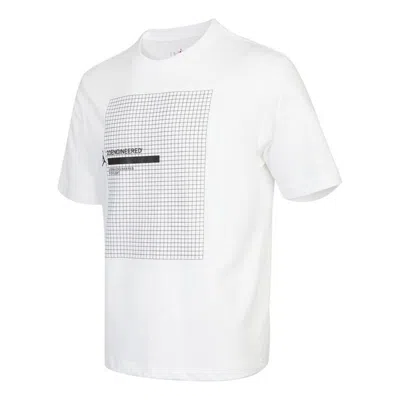 Nike As Men's J 23eng Ss Crew Tennis Round Collar Sports Male White