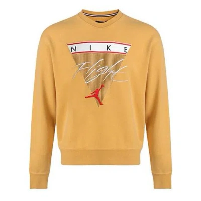 Nike As Men's J Flt Gfx Lb Crew Bucktan In Orange