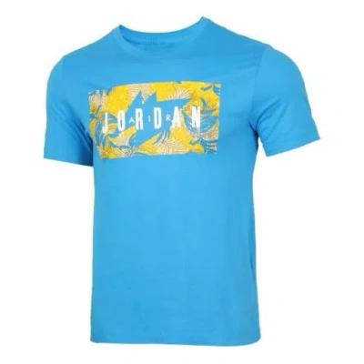 Nike As Men's J Poolside Floral Crew Equator Blue