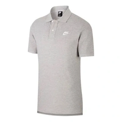 Nike As Men's  Sportswear Sce Polo Matchup Pq Dk Grey Heather In Gray