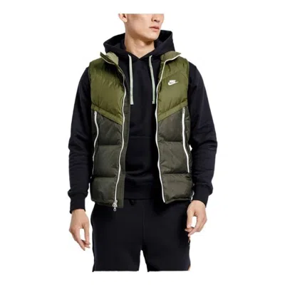 Nike As Men's  Sportswear Sf Windrunner Vest Rough Green