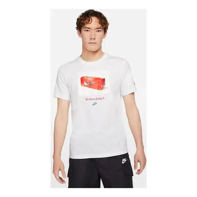 Nike As Men's  Sportswear Tee Swoosh 50 Photo White
