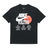Nike As Men's  Sportswear Tee World Tour Black In Black