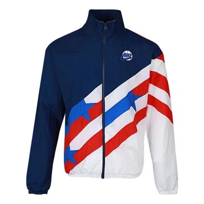 Nike As Men's Nk Throwback Jkt Jacket Wvn Blue Void