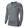 Nike As Pro Tight Training Top Men's Compression Shirts Men Grey In Gray