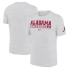 Nike Ash Alabama Crimson Tide Velocity Baseball Wordmark Stack Performance T-shirt In White