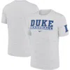 Nike Ash Duke Blue Devils Velocity Baseball Wordmark Stack Performance T-shirt In Gray