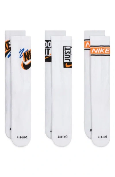 Nike Assorted 3-pack Dri-fit Crew Socks
