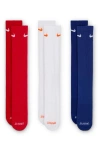 Nike Assorted 3-pack Everyday Plus Cushion Crew Training Socks In Multi