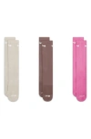 Nike Assorted 3-pack Everyday Plus Cushion Crew Training Socks In Ivory/ Pink/ Brown