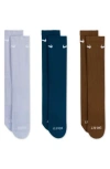 Nike Assorted 3-pack Everyday Plus Cushion Crew Training Socks In Multi
