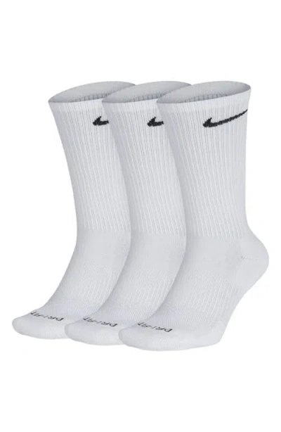 NIKE NIKE ASSORTED 3-PACK EVERYDAY PLUS CUSHION CREW TRAINING SOCKS