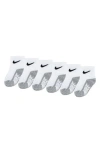 Nike Kids'  Assorted 6-pack Cotton Blend Socks (baby) In White
