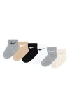 Nike Assorted 6-pack Cotton Blend Socks In Multi