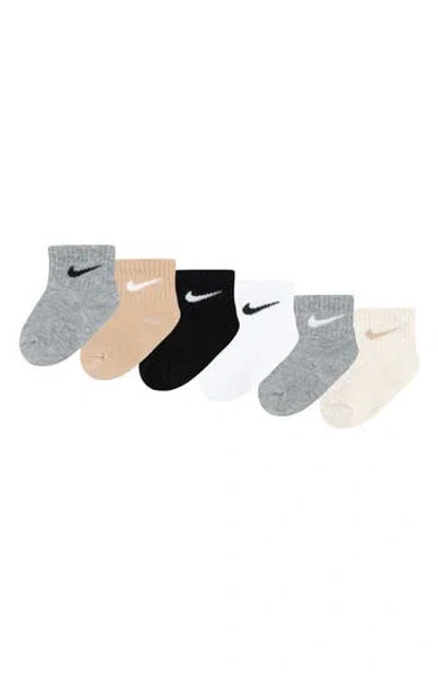 Nike Kids'  Assorted 6-pack Cotton Blend Socks In Multi