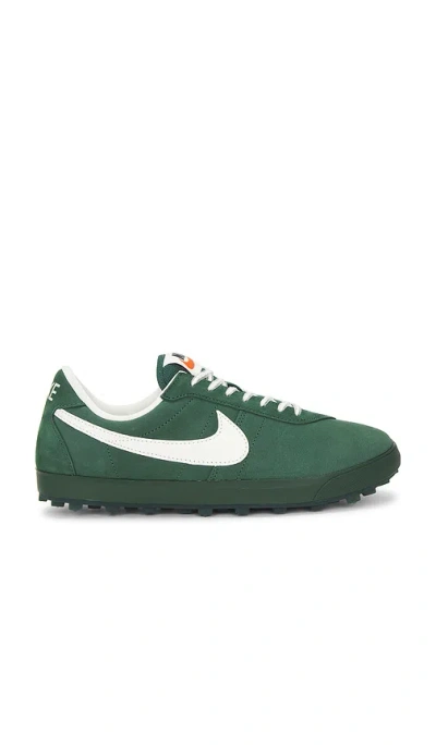 Nike Astrograbber Leather-trimmed Nubuck Sneakers In Green