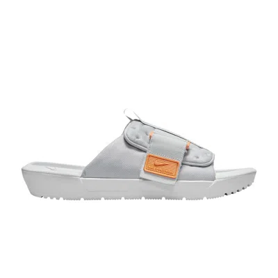 Pre-owned Nike Asuna 3 Slide 'light Smoke Bright Mandarin' In Grey