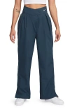 Nike Asymmetric Waist Water Repellent Pants In Armory Navy/glacier Blue