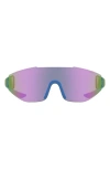 Nike Athena Edge 69mm Rimless Shield Sunglasses In Blue