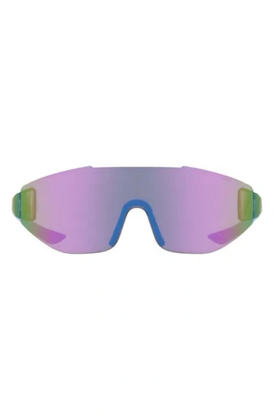 Nike Athena Edge 69mm Rimless Shield Sunglasses In Blue