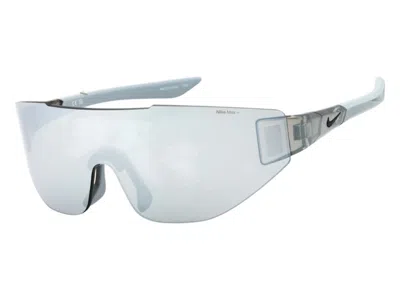 Pre-owned Nike Athena Shield Sunglasses 01269) In Wolf Grey Chrome Mirror (athena/edge/ib3517x